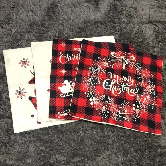 Bundle of 4  Holiday xmas pillow‎ cover - Picture 2 of 5